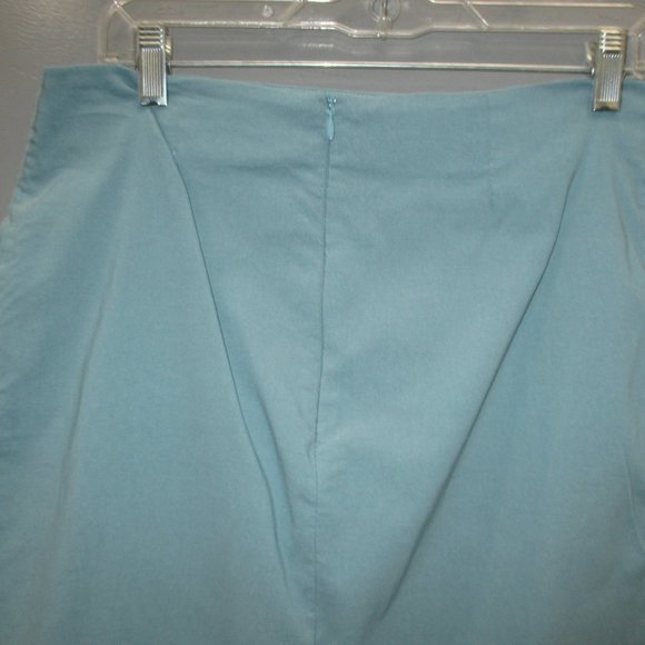 ASOS Women's Skirt Size 12 Turquoise Color Zipper Back Women's Skirt - Picture 8 of 10